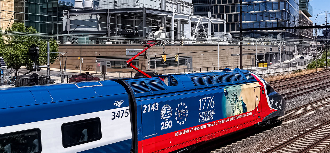 Image: Freedom250 NextGen Acela train (Photo Credit: Amtrak)