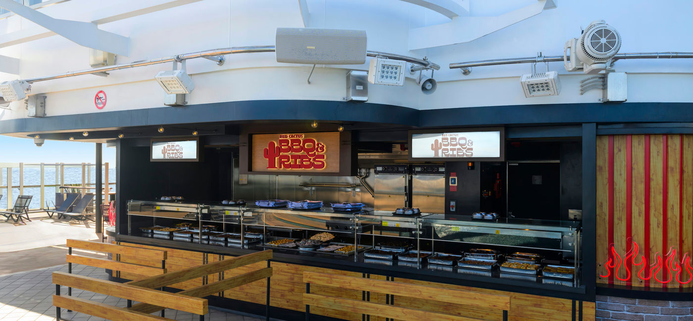 Image: Red Cactus BBQ & Ribs on MSC Seashore (Photo Credit: MSC Cruises)