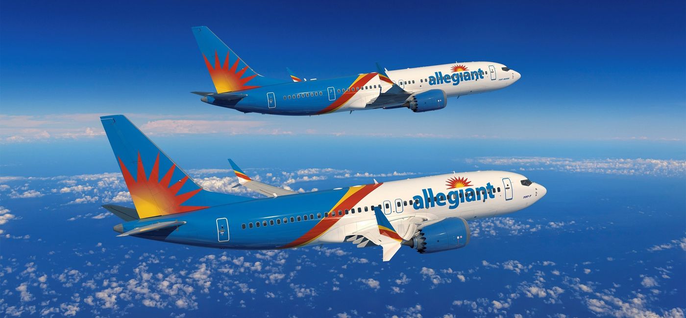 Image: Allegiant Air Boeing 737 MAX planes. (photo via Allegiant Air)