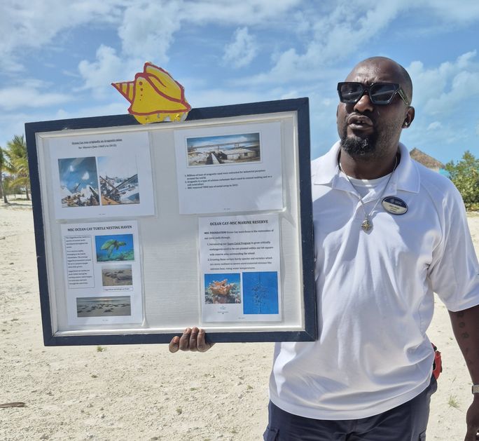 Greg Evans, Tour Operator, MSC Ocean Cay