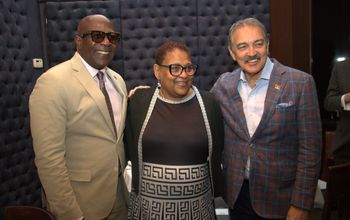 Dean Fenton, Brenda O’Neale and the Honorable Charles Fernandez.