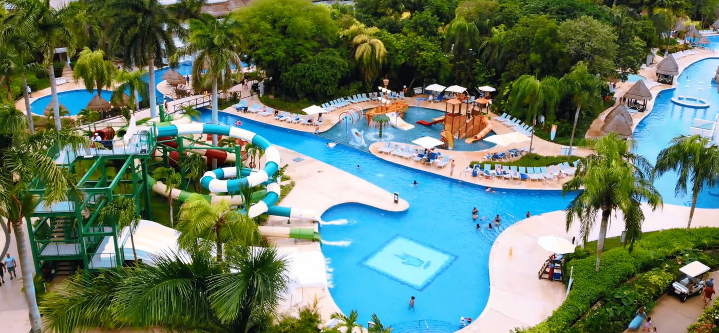 Photo: The water park at Grand Riviera Princess in Riviera Maya, Mexico. (Photo Credit: Northstar Travel Group)