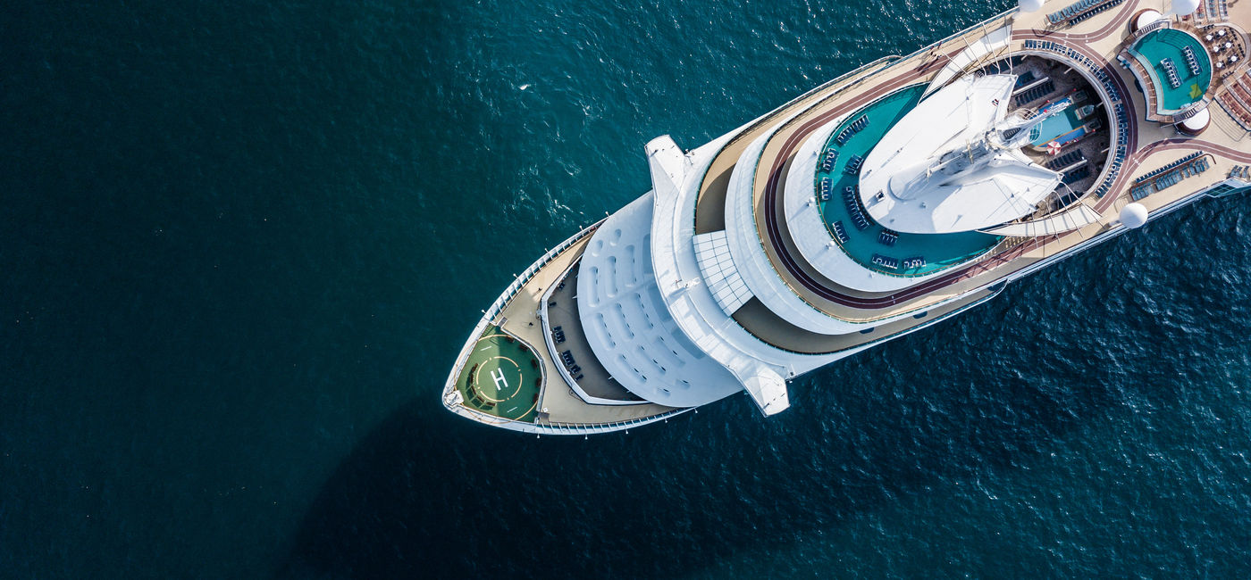 Image: Cruise ship at sea. (Photo Credit: Adobe)