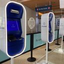 CLEAR kiosks at San Jose International Airport, California.