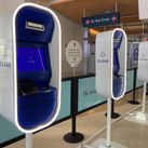 CLEAR kiosks at San Jose International Airport, California.