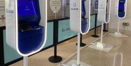 CLEAR kiosks at San Jose International Airport, California.