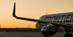 Frontier Airlines aircraft on the tarmac