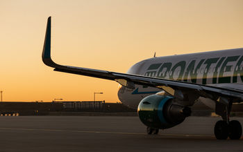 Frontier Airlines aircraft on the tarmac