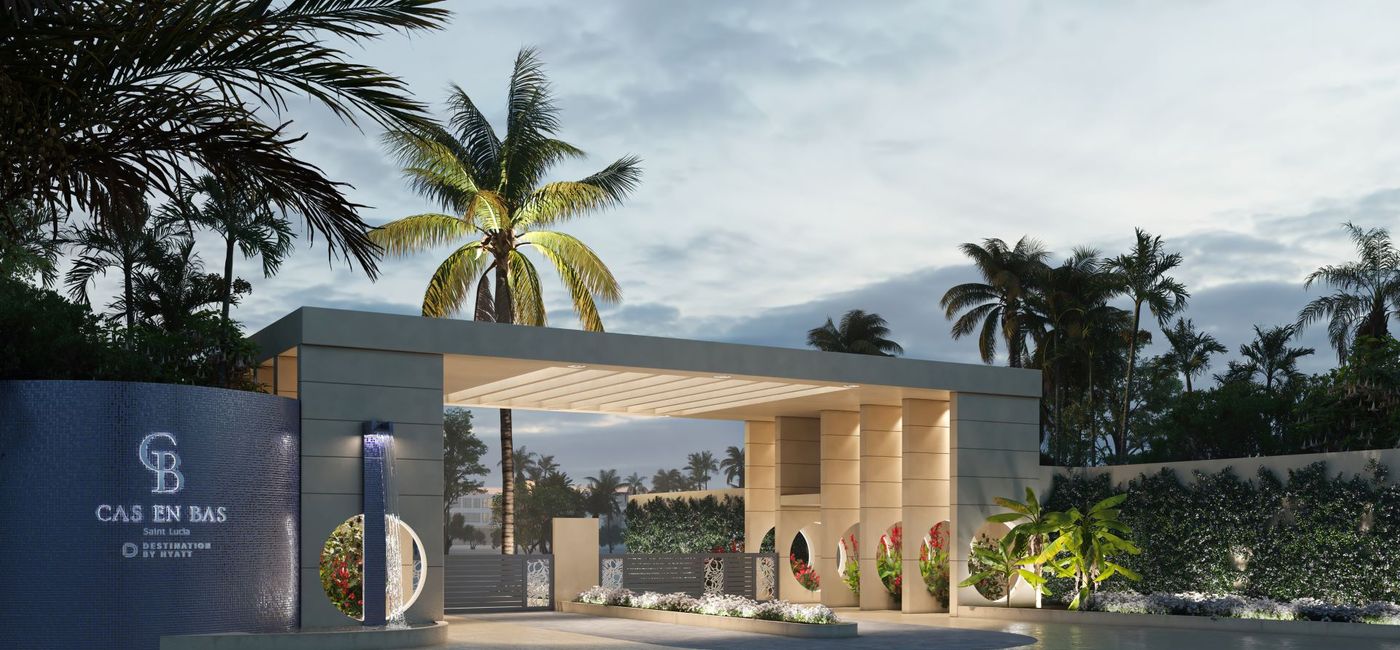 Image: Cas en Bas Beach Resort gatehouse. (Photo Credit: Hyatt Hotels Corporation Media)