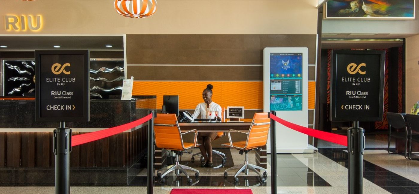 Image: An Elite Club welcome at Riu Palace Jamaica. (Photo Credit: Riu Hotels)