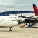 Delta Air Lines plane at Seattle-Tacoma International Airport