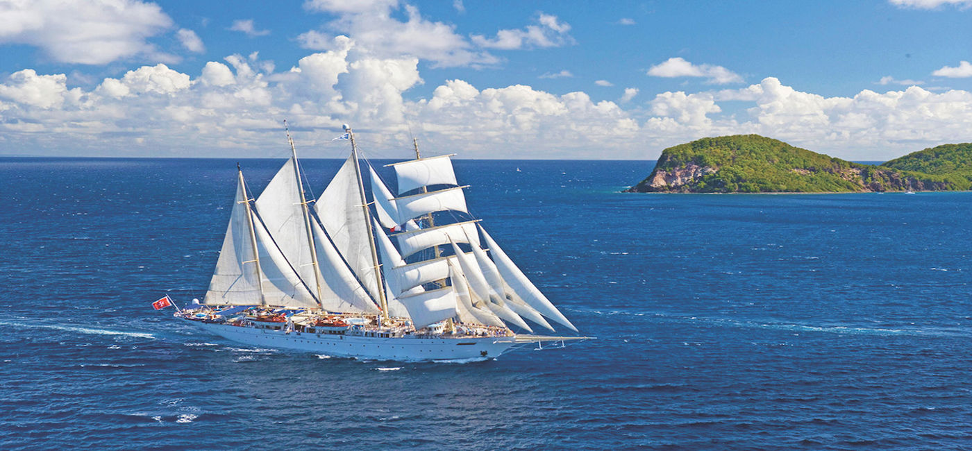 Image: A Star Clippers tall ship cruise can accommodate up to 170 guests. (Photo courtesy Star Clippers)