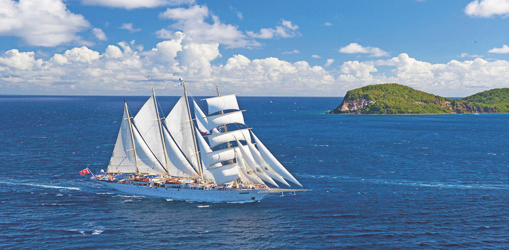 Star Clipper ships feature teak decks and modern amenities