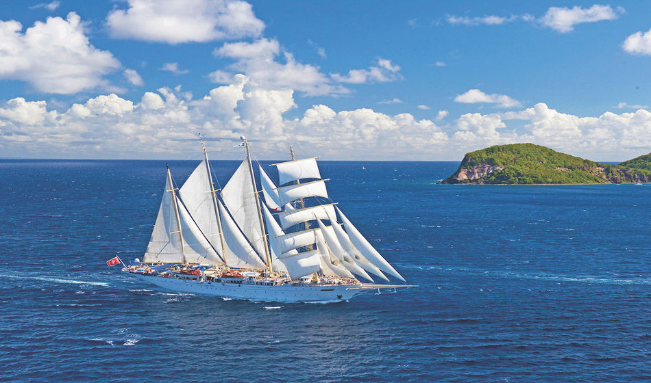 Star Clipper ships feature teak decks and modern amenities