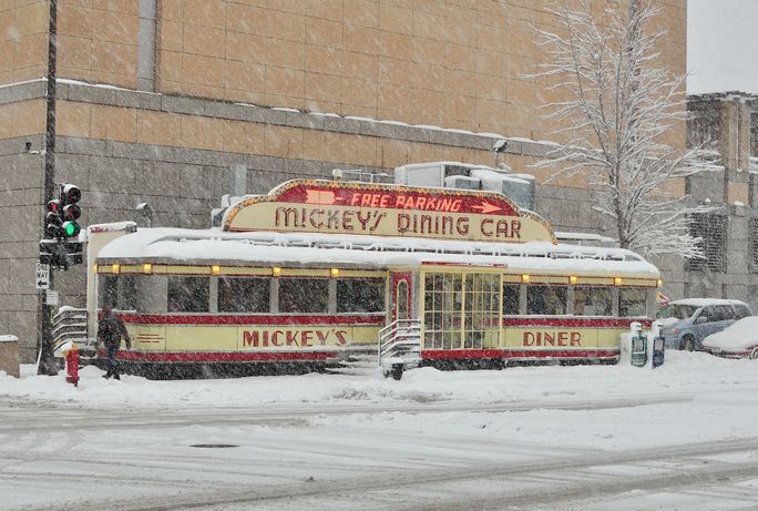Mickey's Diner in St. Paul Minnesota Mickey's Diner, Minnesota, Diner, Americana