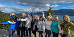 Author and group in Patagonia.