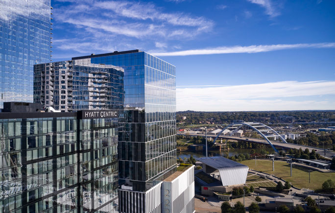 Hyatt Centric Downtown Nashville in Nashville, Tennessee. 