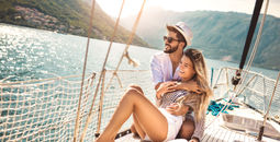 Couple on a cruise