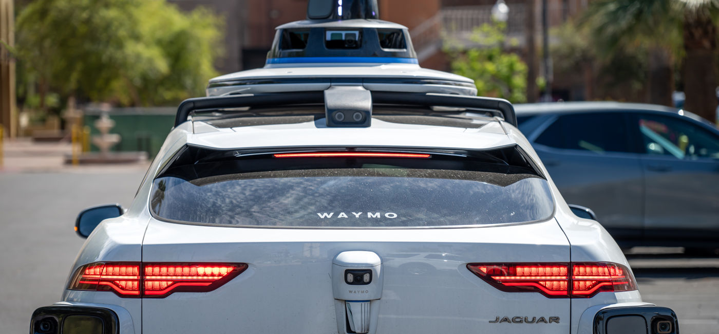 Image: A Waymo self-driving car in Phoenix, Arizona. (Photo Credit: Adobe/Lost_in_the_Midwest)