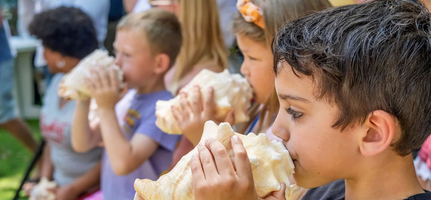 Image: Conch Shell Blowing Contest (Photo Credit: The Florida Keys & Key West)