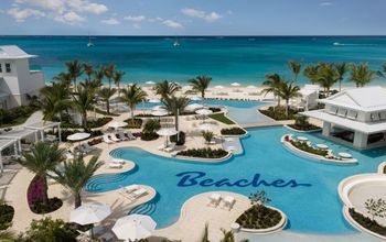 Treasure Beach Village's 15,000-square-foot pool at Beaches Turks and Caicos.