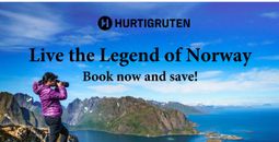 Save up to 30% on Hurtigruten's Norway voyages departing from now until March 2025