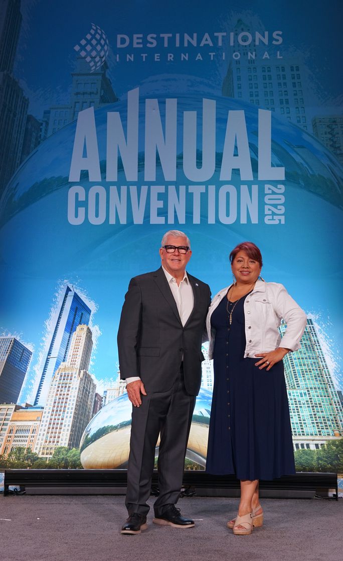 Don Welsh, president & CEO of Destinations International (left) and Sherry L. Rupert, CEO of AIANTA (right) Don Welsh, president & CEO of Destinations International (left) and Sherry L. Rupert, CEO of AIANTA (right)
