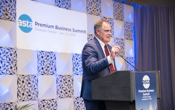 ASTA President and CEO Zane Kerby speaks at the 2025 Premium Business Summit in Portland, Oregon