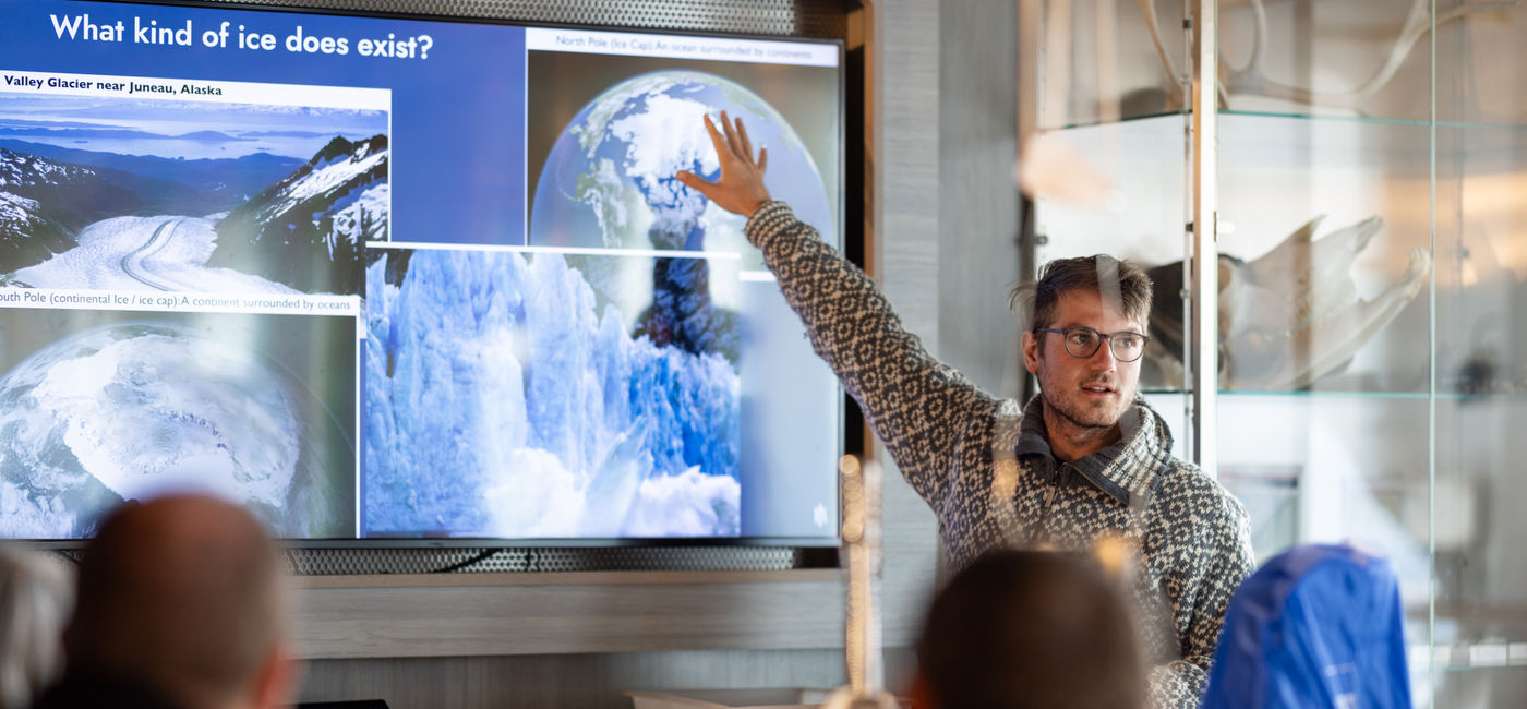 Image: Ms Fridtjof Nansen Science Center (Photo Credit: Espen Mills/HX Expeditions)