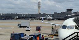 Air traffic control tower, airport