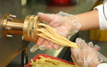 Fresh pasta is made daily onboard Holland America Line's ships