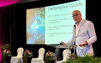 Philip Rose, Jamaica’s deputy director of tourism, speaks at JAPEX 2026