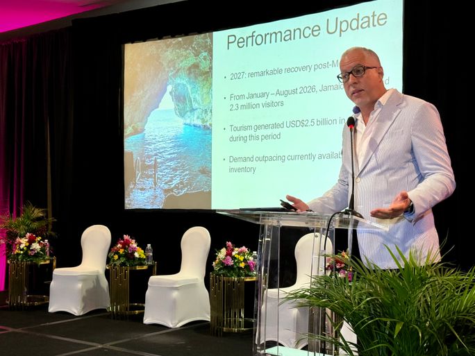 Philip Rose, Jamaica’s deputy director of tourism, speaks at JAPEX 2026 Philip Rose, Jamaica’s deputy director of tourism, speaks at JAPEX 2026