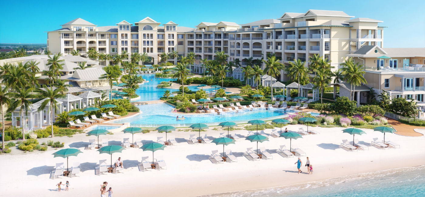 Image: Aerial rendering of the Treasure Beach Village expansion at the Beaches Turks and Caicos. (Photo Credit: Beaches Resorts)