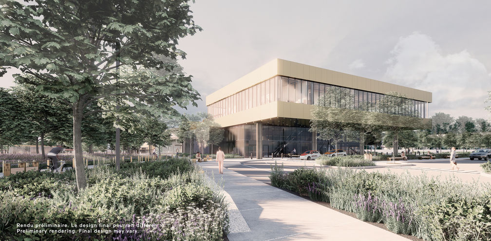 Rendering of the Dorval Multimodal Hub