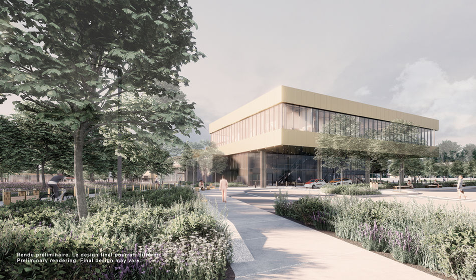 Rendering of the Dorval Multimodal Hub