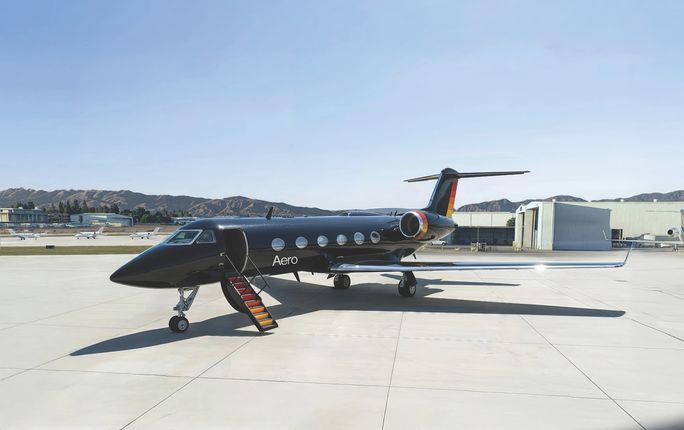 Aero Gulfstrean IV exterior.