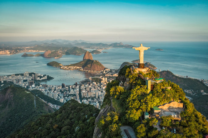 Luftansicht über Rio de Janeiro, Brasilien. Luftansicht über Rio de Janeiro, Brasilien.