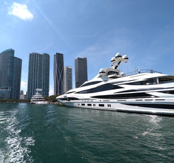 Yachts in Miami, luxury, travel, yacht, boat, fancy