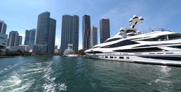 Yachts in Miami, luxury, travel, yacht, boat, fancy