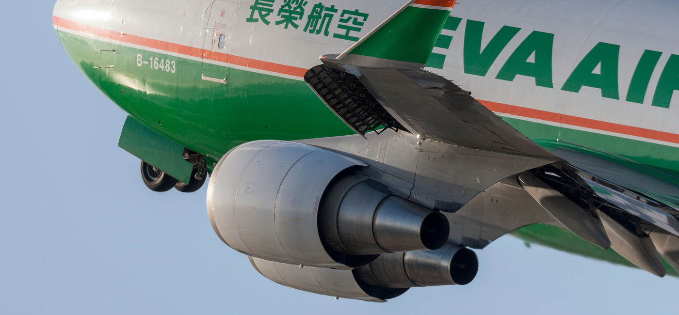 Image: EVA Air plane. (Photo Credit: Ryan / Adobe Stock)