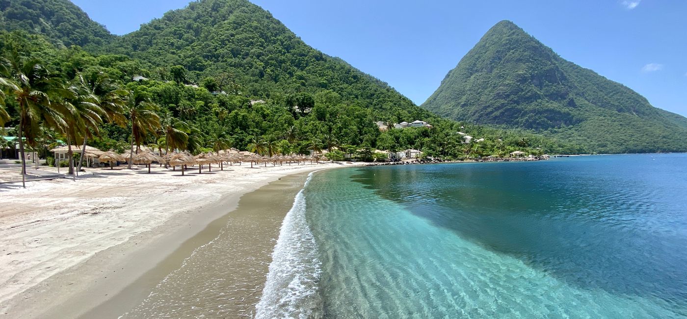 Image: The Pitons in Saint Lucia. (photo via Chelsea Davis)