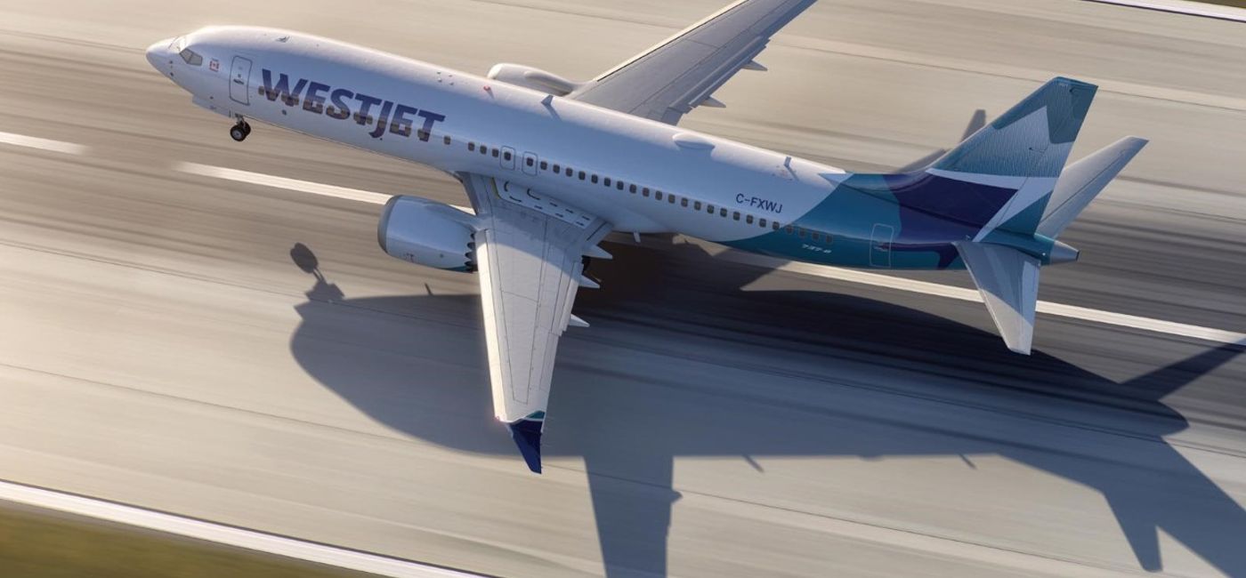 Image: WestJet Boeing Max 8 (Source: WestJet)
