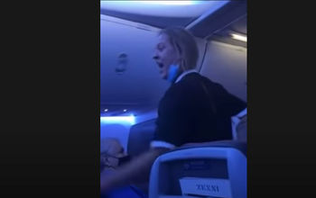 Unruly passenger Kelci Cashman, who was removed from an American Airlines flight.