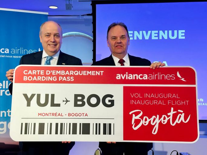 Rolando Damas, directeur général, Avianca, Martin Massé, vice-président aux Affaires publiques d'ADM Rolando Damas, directeur général, Avianca, Martin Massé, vice-président aux Affaires publiques d'ADM