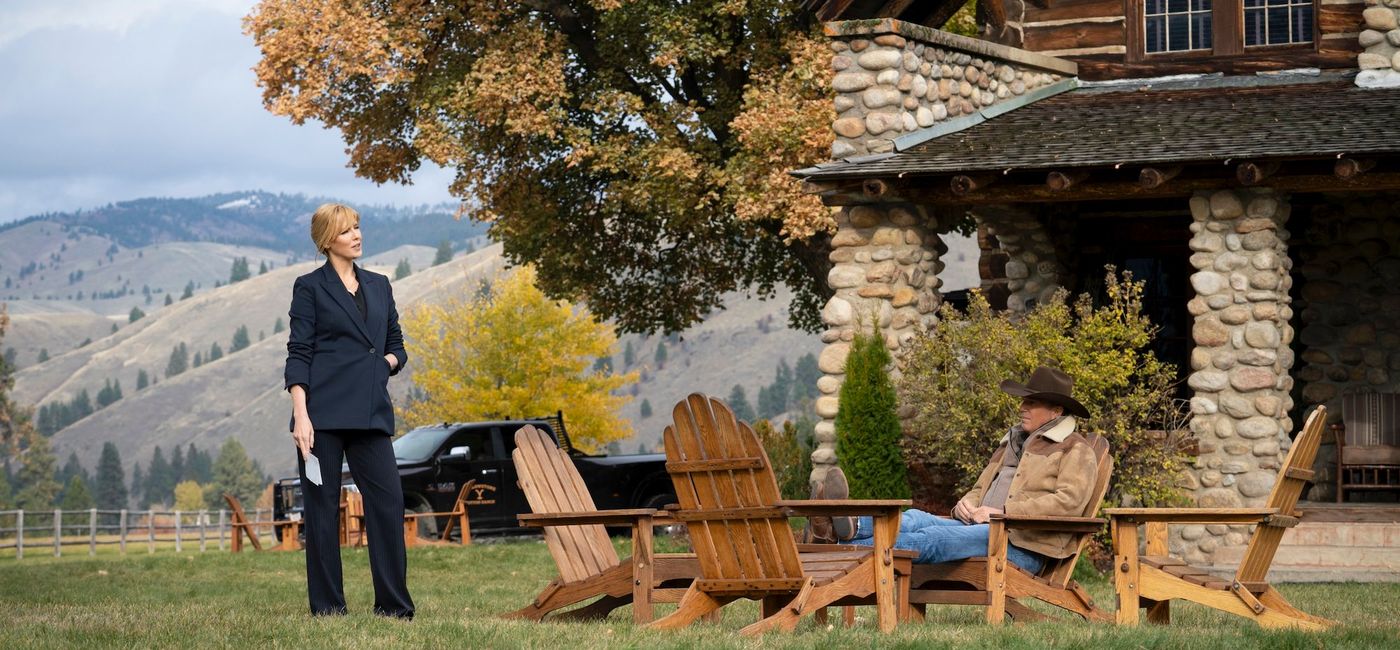 Image: Kelly Reilly as Beth Dutton and Kevin Costner as John Dutton star in Paramount Network's TV series 'Yellowstone'. (photo courtesy of Paramount Network)