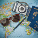 Passports to world travel, passport, travel, map, planning, plan,