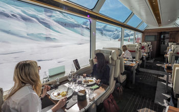 train, panoramic, switzerland