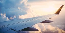 Wing of Airplane in Sky