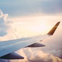 Wing of Airplane in Sky